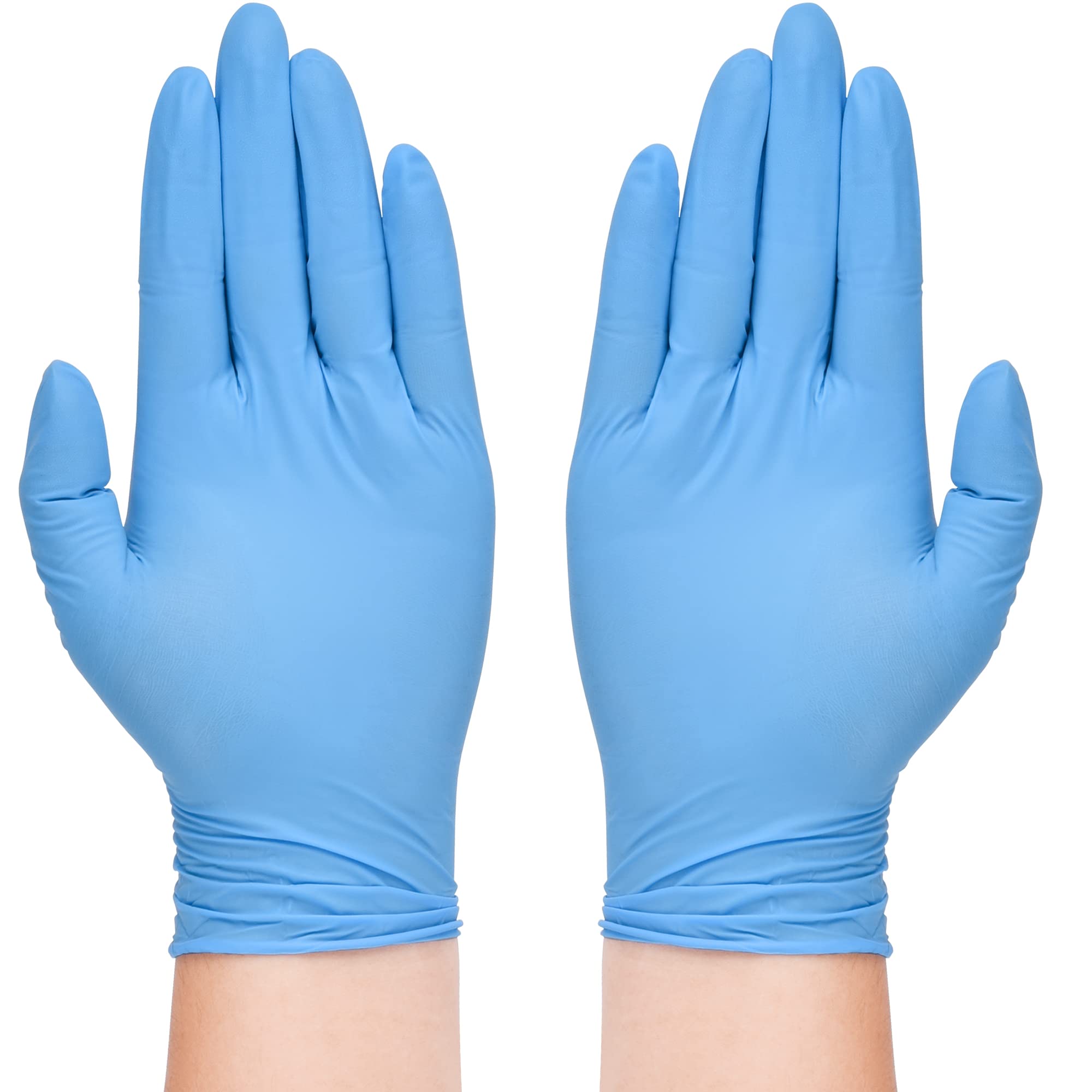 Disposable Nitrile Gloves 6 mil Blue Heavy Duty 