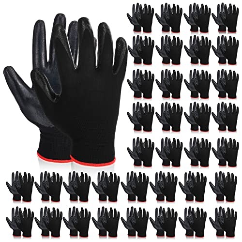 Safety Gloves Men Women Construction Gloves Lightweight Nitrile Coated Gloves