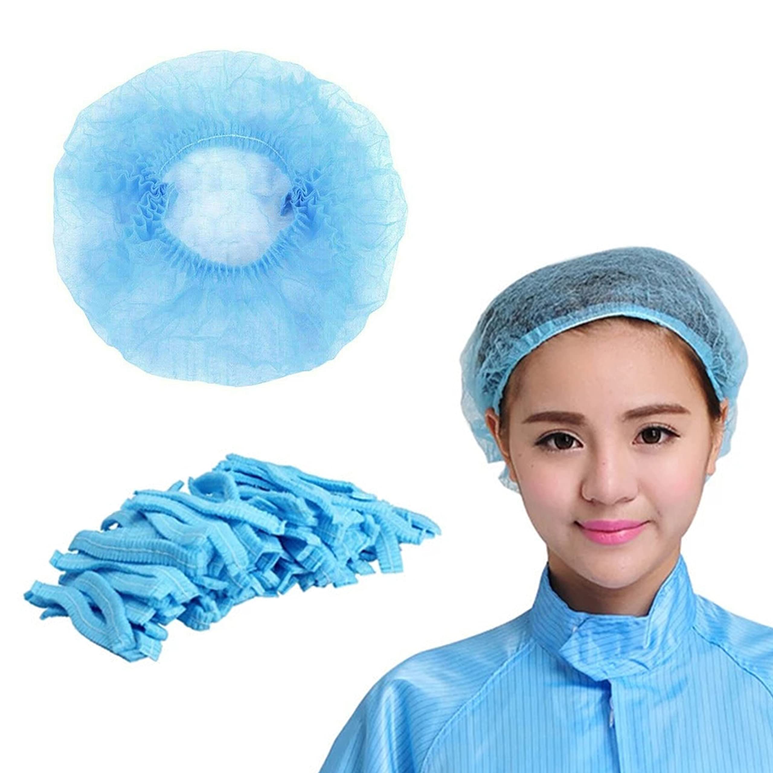 Disposable Bouffant Caps, Hair Head Cover Net, Non-Woven