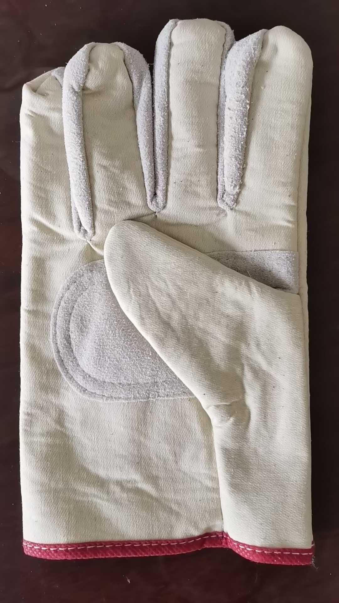 A large number of wear-resistant, high-temperature resistant, electric welding, gardening, oil resistant, waterproof canvas gloves for export